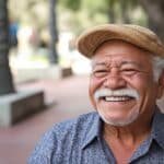 Alberto Delgado - picture of a client for Blueprint Finance wearing a beige hat and blue shirt